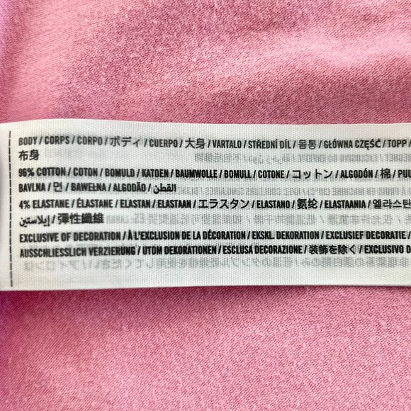 Hollister Must-Have Collection Dusty Pink Lace Trim Baby Tee - Size Small - Picture 7 of 8